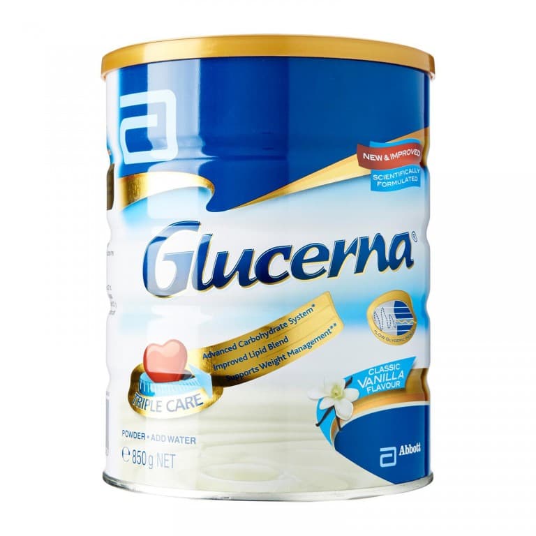 06 hộp Glucerna ÚC x 850 Gr -bệnh tiểu đường-Vanilla for the Dietary management of Diabetes