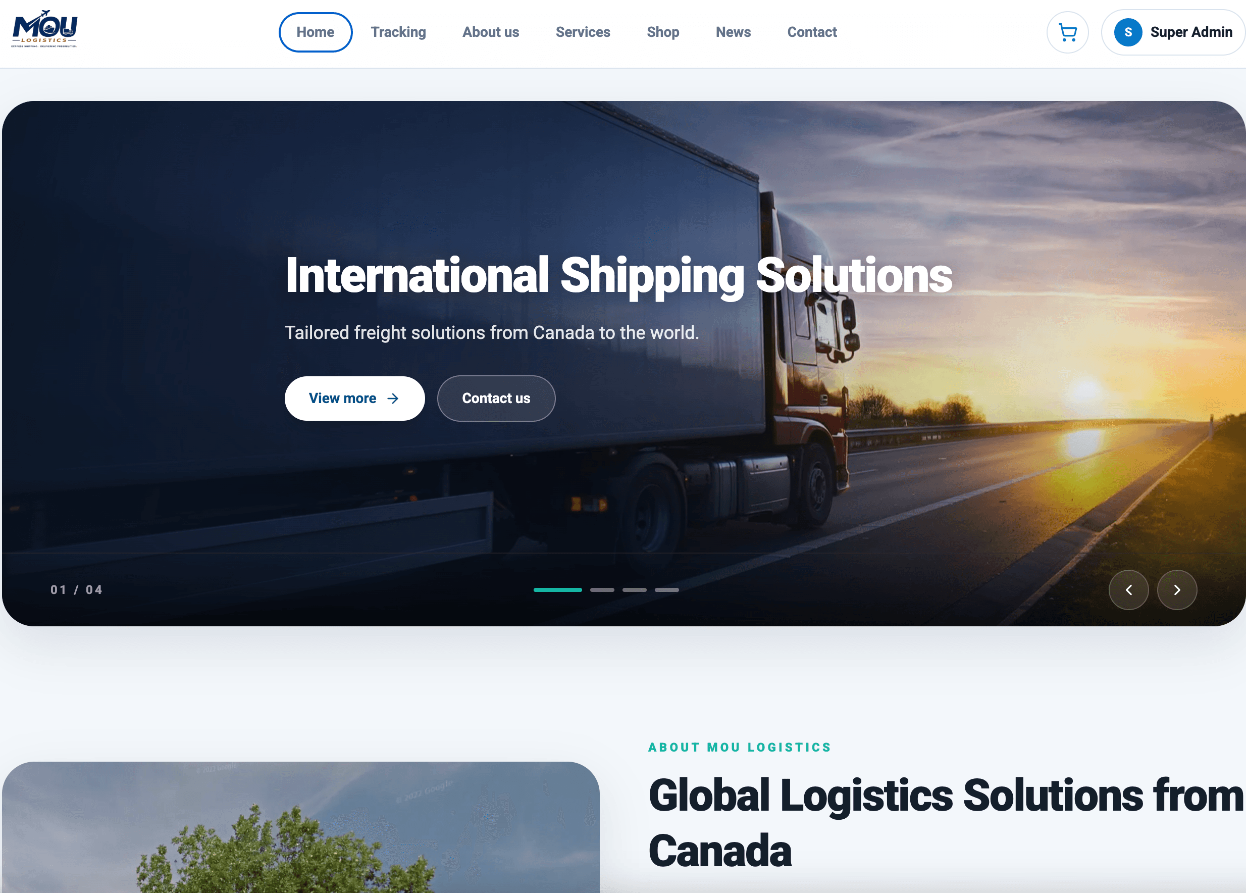 Introducing MOU Logistics Website Version 2.0